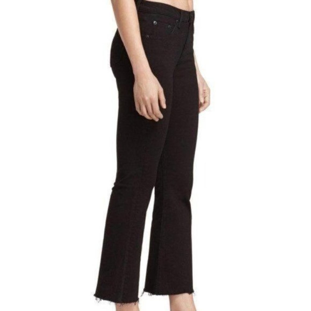 Rag & Bone High Rise Crop Raw Hem Jeans 25‎